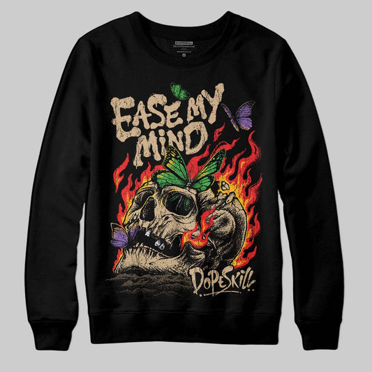 TAN Sneakers DopeSkill Sweatshirt Ease My Mind Graphic Streetwear - black