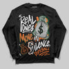 SoleFly x Air Jordan 3 “Fruits Of Our Labor” DopeSkill Long Sleeve T-Shirt Real Ones Move In Silence Graphic Streetwear - black