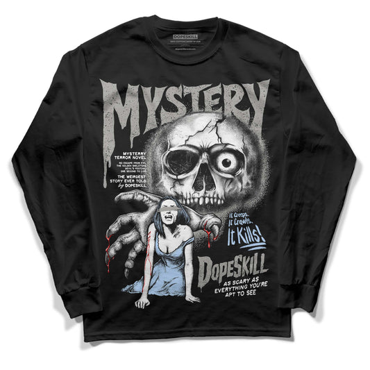 Jordan 11 Cool Grey DopeSkill Long Sleeve T-Shirt Mystery Ghostly Grasp Graphic Streetwear - Black