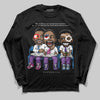 PURPLE Sneakers DopeSkill Long Sleeve T-Shirt First Sunday Graphic Streetwear - Black