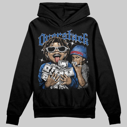 Jordan 3 "True Blue" DopeSkill Hoodie Sweatshirt Overstack Graphic Streetwear - Black