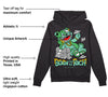 Green Glow 1s DopeSkill Hoodie Sweatshirt Born To Be Rich Graphic