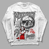 Dunk Panda White Black DopeSkill Long Sleeve T-Shirt Mystery Ghostly Grasp Graphic Streetwear - White