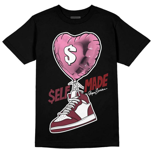 Jordan 1 Retro High OG “Team Red” DopeSkill T-Shirt Self Made Graphic Streetwear - Black