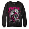 Jordan 1 Low GS “Fierce Pink” Dopeskill Sweatshirt Money Loves Me Graphic Streetwear - Black