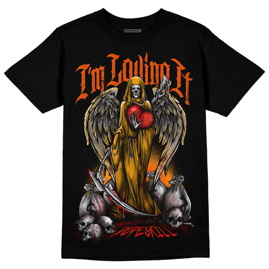 Jordan 12 Retro Black Taxi DopeSkill T-Shirt New I'm Loving It Graphic Streetwear - Black