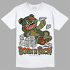 Olive Sneakers DopeSkill T-Shirt Born To Be Rich Graphic Streetwear - White 