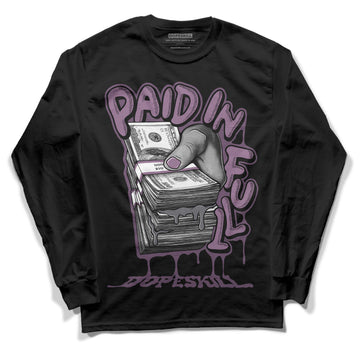 Jordan 2 “Mauve/Off-Noir” DopeSkill Long Sleeve T-Shirt Paid In Full Graphic Streetwear - Black 