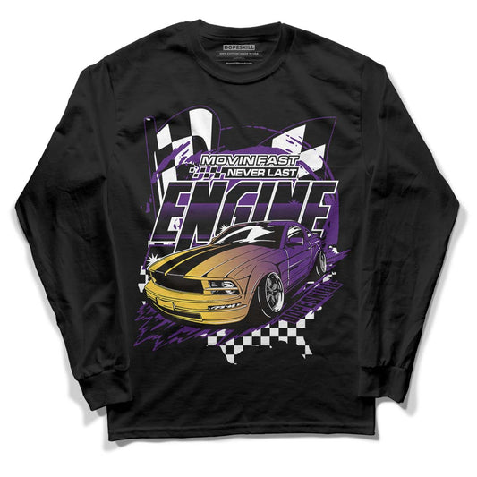 Jordan 12 “Field Purple” DopeSkill Long Sleeve T-Shirt ENGINE Tshirt Graphic Streetwear - Black