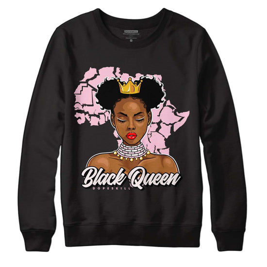 Dunk Low LX Pink Foam DopeSkill Sweatshirt Black Queen Graphic Streetwear - Black