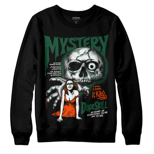 Dunk Team Dark Green Orange DopeSkill Sweatshirt Mystery Ghostly Grasp Graphic Streetwear - Black