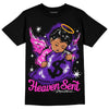 Jordan 13 Court Purple DopeSkill T-Shirt Heaven Sent Graphic Streetwear - Black