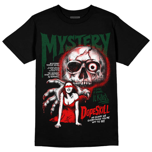 Jordan 2 "White/Fire Red" DopeSkill T-Shirt Mystery Ghostly Grasp Graphic Streetwear - Black