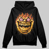 Yellow Sneakers DopeSkill Hoodie Sweatshirt Hellfire Graphic Streetwear - Black
