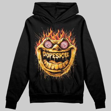 Yellow Sneakers DopeSkill Hoodie Sweatshirt Hellfire Graphic Streetwear - Black