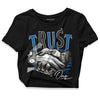 Jordan 3 Retro Wizards DopeSkill Women's Crop Top Trust No One Graphic Streetwear - Black