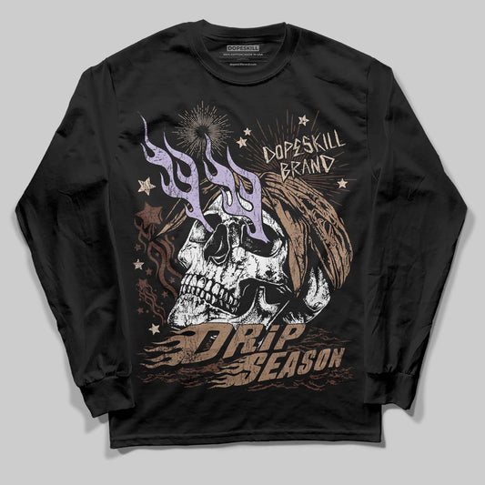 Harris Tweed x Wmns Dunk Low 'Sesame' DopeSkill Long Sleeve T-Shirt Drip Season Graphic Streetwear - Black