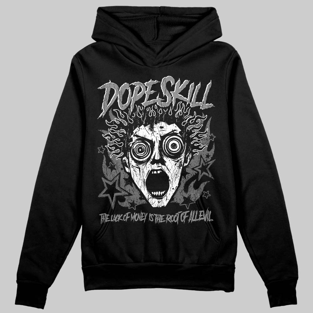 Jordan 4 “Black Cat” (2025) DopeSkill Hoodie Sweatshirt Root of Evil Graphic Streetwear - Black