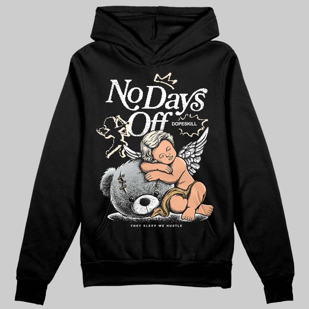 Jordan 5 Retro Reverse Metallic DopeSkill Hoodie Sweatshirt New No Days Off Graphic Streetwear - Black