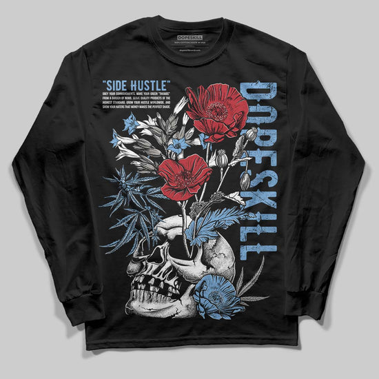 Jordan 12 Retro 'Melo' DopeSkill Long Sleeve T-Shirt Side Hustle Graphic Streetwear - Black