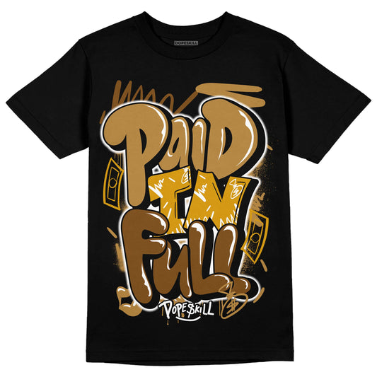 Jordan 13 Wheat 2023 DopeSkill T-Shirt New Paid In Full Graphic Streetwear - Black