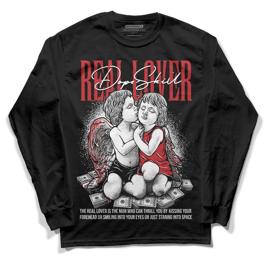 Jordan 12 “Red Taxi” DopeSkill Long Sleeve T-Shirt Real Lover Graphic Streetwear - Black