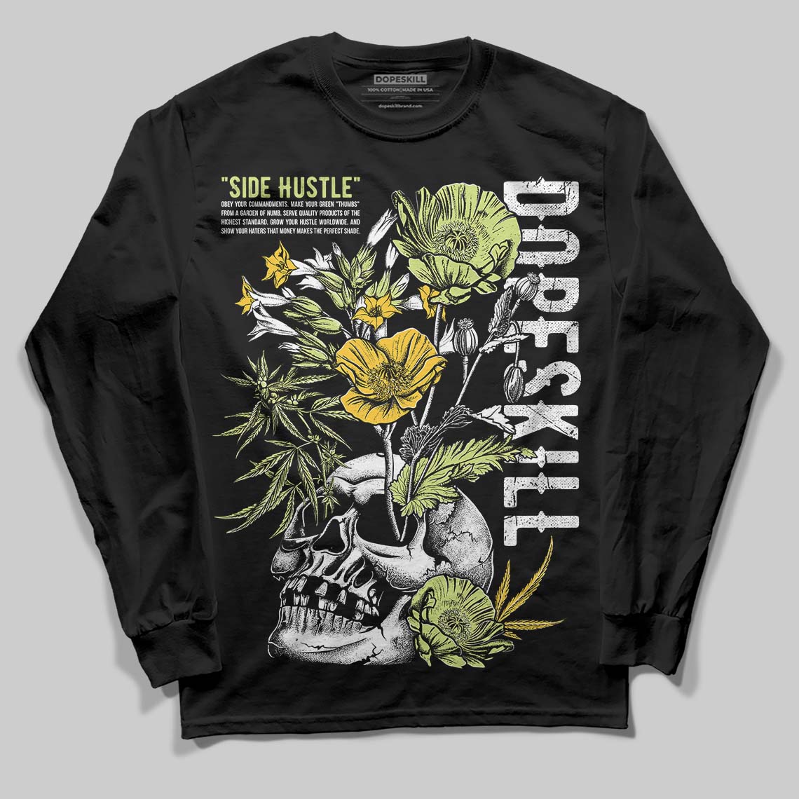 Jordan 11 “Inner Beast” DopeSkill Long Sleeve T-Shirt Side Hustle Graphic Streetwear - black