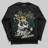 Jordan 1 High OG “Fir” (Pro Green) DopeSkill Long Sleeve T-Shirt Drip Season Graphic Streetwear - Black