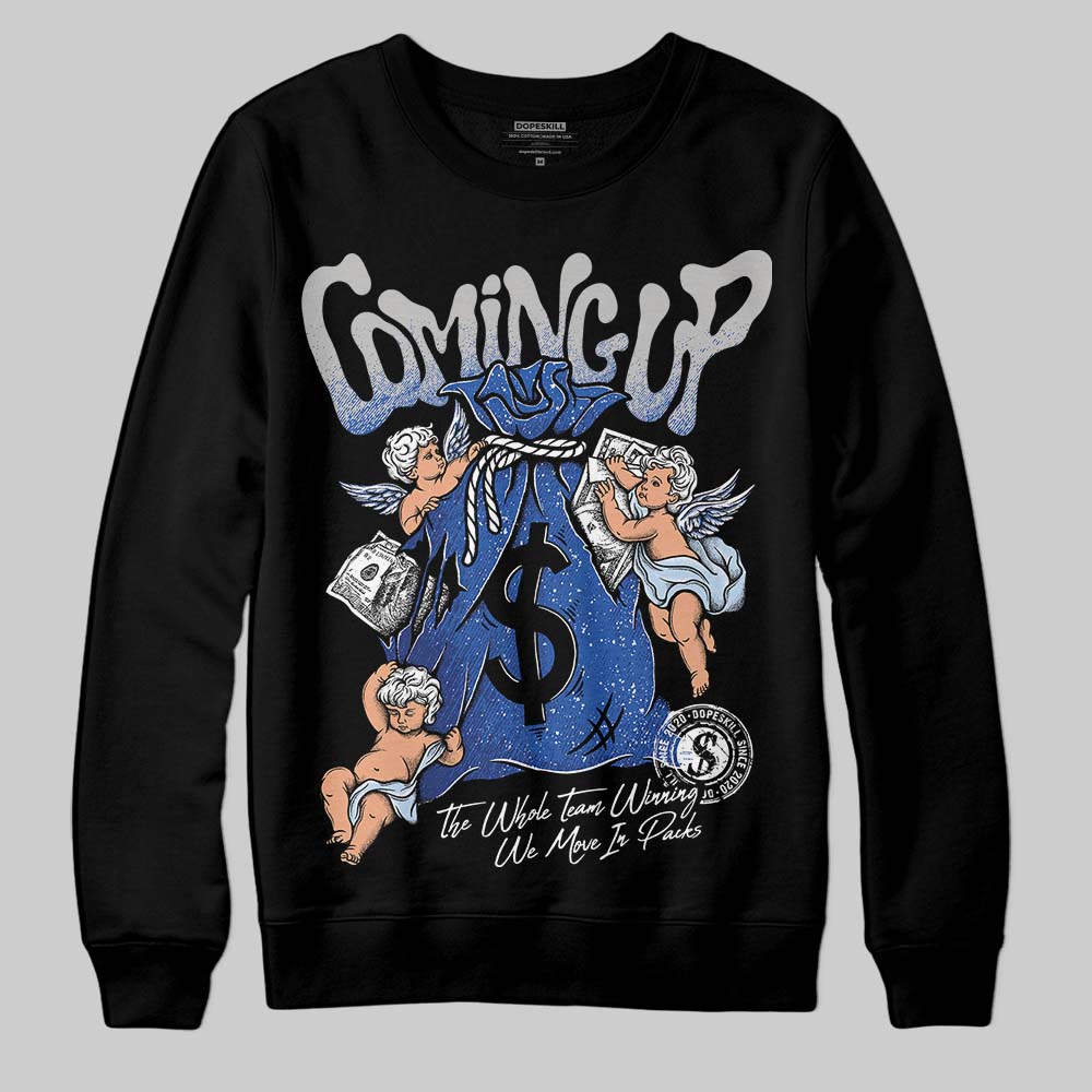 Awake NY x Jordan 5 Retro 'Black Racer Blue' DopeSkill Sweatshirt Money Bag Coming Up Graphic Streetwear - Black