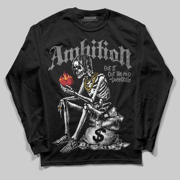 Jordan 4 “Black Cat” (2025) DopeSkill Long Sleeve T-Shirt Ambition Graphic Streetwear - Black