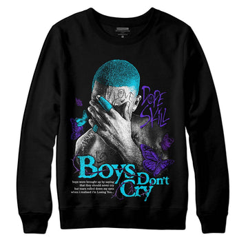 Jordan 6 "Aqua" DopeSkill Sweatshirt Boys Don't Cry Graphic Streetwear - Black