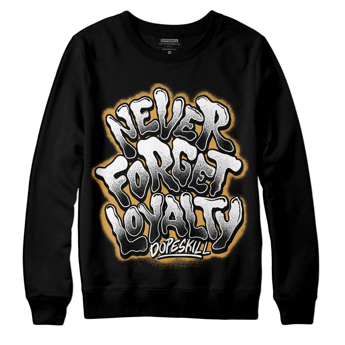 Jordan 11 "Gratitude" DopeSkill Sweatshirt Never Forget Loyalty Graphic Streetwear - Black