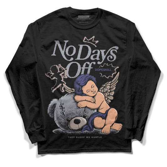 Jordan 4 Retro Frozen Moments DopeSkill Long Sleeve T-Shirt New No Days Off Graphic Streetwear - Black