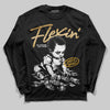 Jordan 12 Retro 'Taxi' 2025 DopeSkill Long Sleeve T-Shirt Flexin' Graphic Streetwear - Black