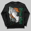 Green Sneakers DopeSkill Long Sleeve T-Shirt Trust God Graphic Streetwear - Black