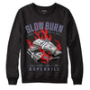 Jordan 5 Retro Low Indigo Haze DopeSkill Sweatshirt Slow Burn Graphic Streetwear - Black