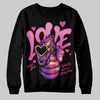 Pink Sneakers DopeSkill Sweatshirt Love Shot Graphic Streetwear - Black