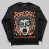 Orange, Black and White Sneakers DopeSkill Long Sleeve T-Shirt Root of Evil Graphic Streetwear - black
