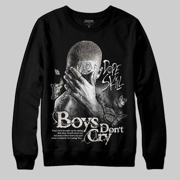 Jordan 3 Retro Pure Money DopeSkill Sweatshirt Boys Don't Cry Graphic Streetwear - Black
