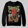 Olive Sneakers DopeSkill Sweatshirt Under Threat Graphic Streetwear - Black