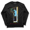 Jordan 1 Mid GS 'Six Championships DopeSkill Long Sleeve T-Shirt No.1 Graphic Streetwear - Black