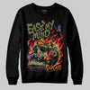 Olive Sneakers DopeSkill Sweatshirt Ease My Mind Graphic Streetwear - black