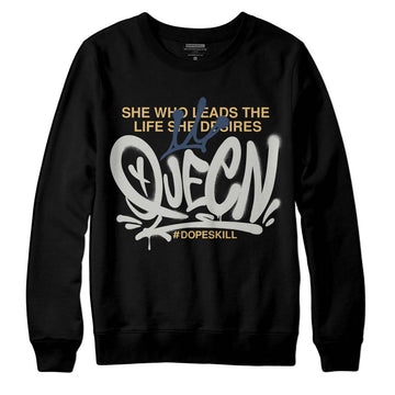 A Ma Maniere x Jordan 5 Dawn “Photon Dust” DopeSkill Sweatshirt Queen Graphic Streetwear - Black