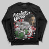 Jordan 4 OG “White Cement” DopeSkill Long Sleeve T-Shirt Stressless Graphic Streetwear - Black