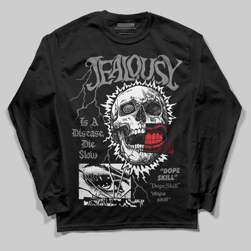 Jordan 10 Retro Shadow (2025) DopeSkill Long Sleeve T-Shirt Jealousy Graphic Streetwear - Black