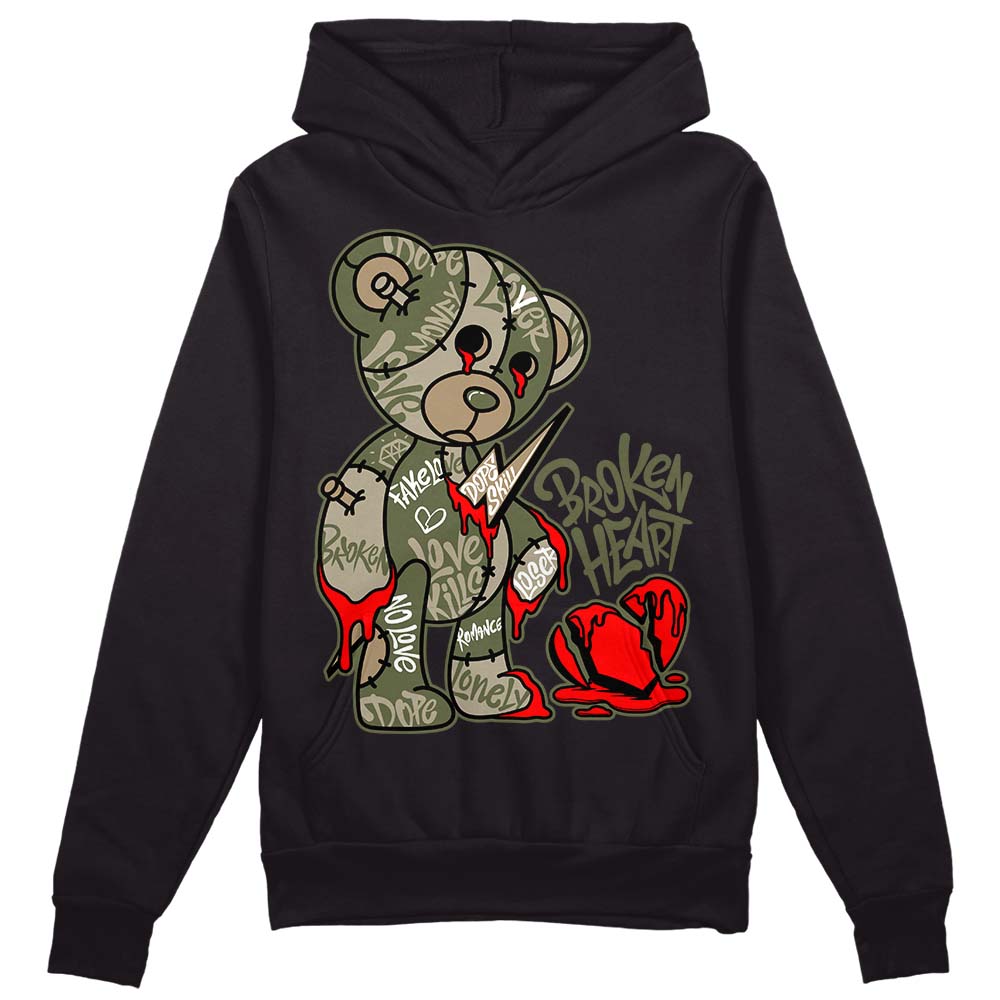 Air Max 90 Ballistic Neutral Olive DopeSkill Hoodie Sweatshirt Broken Heart Graphic Streetwear - Black