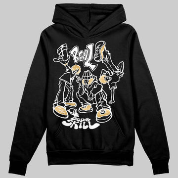 Jordan 12 Retro 'Taxi' 2025 DopeSkill Hoodie Sweatshirt Real Y2K Players Graphic Streetwear - Black