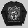 Jordan 4 “Black Cat” (2025) DopeSkill Long Sleeve T-Shirt Root of Evil Graphic Streetwear - Black