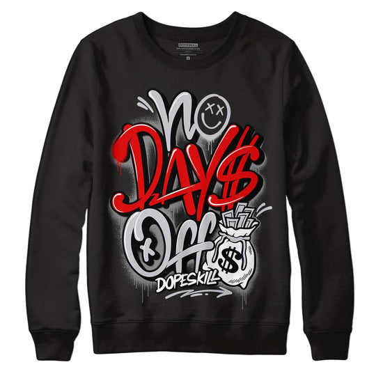 Jordan 2 Retro "Black Cement" DopeSkill Sweatshirt No Days Off Graphic Streetwear - Black