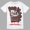 Jordan 3 Retro Fire Red DopeSkill T-Shirt Paid In Full Graphic Streetwear - White 